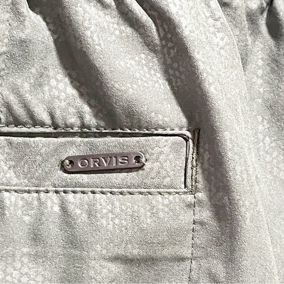 ORVIS Women’s Classic Green Camo Embossed Pull-On Travel Skort Pockets Size L - Picture 6 of 6